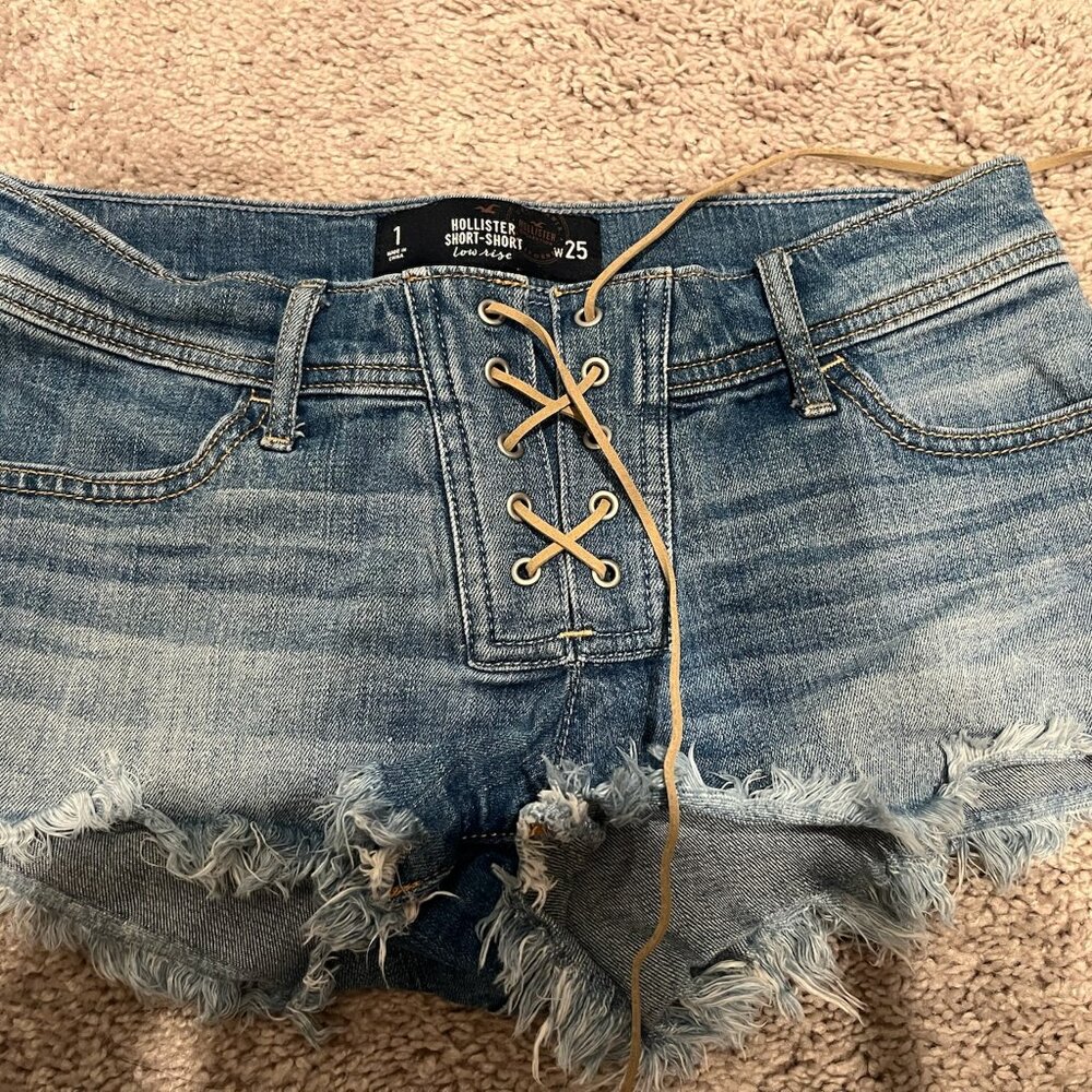 Hollister Brand Lace Up Shorts